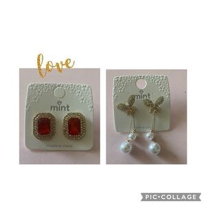 NWT-FASHION JEWELRY-TWO PAIR EARRINGS